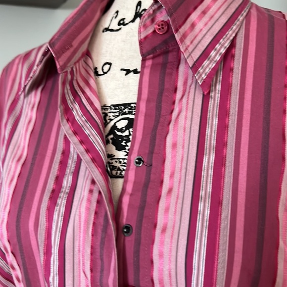 GUC button up New York & Company striped dress shirt - Picture 2 of 6